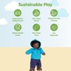 image:imagePlanToys Family Dollhouse Figurines 4Piece Wooden Poseable Kids Play Set  112 scale parents amp kids figures doll house people bendable arms girls pretend play montessori gift ages 3 for boysAfrican American Boy