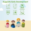 image:imagePlanToys Family Dollhouse Figurines 4Piece Wooden Poseable Kids Play Set  112 scale parents amp kids figures doll house people bendable arms girls pretend play montessori gift ages 3 for boysPlanworld Family II