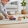 image:imagePlanToys Fire Truck Wooden Montessori Vehicle Kids Indoor Outdoor Play Toy  rolling wheels toy trucks toddler car girls boys imaginative early movement practical life fine motor gift set learningPurple Delivery Truck