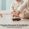 image:imagePlanToys Fire Truck Wooden Montessori Vehicle Kids Indoor Outdoor Play Toy  rolling wheels toy trucks toddler car girls boys imaginative early movement practical life fine motor gift set learningPolice Car