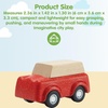image:imagePlanToys Fire Truck Wooden Montessori Vehicle Kids Indoor Outdoor Play Toy  rolling wheels toy trucks toddler car girls boys imaginative early movement practical life fine motor gift set learningRed Suv