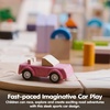 image:imagePlanToys Fire Truck Wooden Montessori Vehicle Kids Indoor Outdoor Play Toy  rolling wheels toy trucks toddler car girls boys imaginative early movement practical life fine motor gift set learningPink Sports Car
