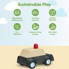 image:imagePlanToys Fire Truck Wooden Montessori Vehicle Kids Indoor Outdoor Play Toy  rolling wheels toy trucks toddler car girls boys imaginative early movement practical life fine motor gift set learningPolice Car
