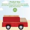 image:imagePlanToys Fire Truck Wooden Montessori Vehicle Kids Indoor Outdoor Play Toy  rolling wheels toy trucks toddler car girls boys imaginative early movement practical life fine motor gift set learningFire Truck