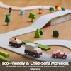 image:imagePlanToys Fire Truck Wooden Montessori Vehicle Kids Indoor Outdoor Play Toy  rolling wheels toy trucks toddler car girls boys imaginative early movement practical life fine motor gift set learningPurple Delivery Truck