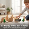 image:imagePlanToys Fire Truck Wooden Montessori Vehicle Kids Indoor Outdoor Play Toy  rolling wheels toy trucks toddler car girls boys imaginative early movement practical life fine motor gift set learningGrey Wagon