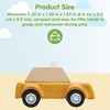 image:imagePlanToys Fire Truck Wooden Montessori Vehicle Kids Indoor Outdoor Play Toy  rolling wheels toy trucks toddler car girls boys imaginative early movement practical life fine motor gift set learningYellow Taxicab