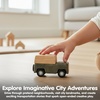 image:imagePlanToys Fire Truck Wooden Montessori Vehicle Kids Indoor Outdoor Play Toy  rolling wheels toy trucks toddler car girls boys imaginative early movement practical life fine motor gift set learningGrey Wagon