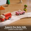 image:imagePlanToys Fire Truck Wooden Montessori Vehicle Kids Indoor Outdoor Play Toy  rolling wheels toy trucks toddler car girls boys imaginative early movement practical life fine motor gift set learningPink Sports Car