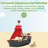 image:imagePlanToys Pirate Ship Wooden Montessori Kids Adventure Boat Playset Toy  pirate ship wooden play set montessori imaginative fine motor creativity coordination storytelling adventure boat kids