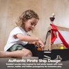 image:imagePlanToys Pirate Ship Wooden Montessori Kids Adventure Boat Playset Toy  pirate ship wooden play set montessori imaginative fine motor creativity coordination storytelling adventure boat kids