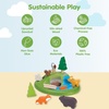 image:imagePlanToys Pretend Play Camping Set 6624  Sustainably Made from Rubberwood and NonToxic Paints and Dyes  wooden camping play set montessori imaginative role play social skill development openended adventure toys kids toyAnimal Set