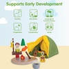 image:imagePlanToys Pretend Play Camping Set 6624  Sustainably Made from Rubberwood and NonToxic Paints and Dyes  wooden camping play set montessori imaginative role play social skill development openended adventure toys kids toyToy