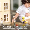 image:imagePlanToys Wooden 4 Piece Service Crew 6268  Sustainably Made from Rubberwood and NonToxic Paints and Dyes  poseable figures pretend play toys girls boys imaginative role storytelling social interaction gift preschool learningChef Doll