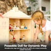 image:imagePlanToys Wooden 4 Piece Service Crew 6268  Sustainably Made from Rubberwood and NonToxic Paints and Dyes  poseable figures pretend play toys girls boys imaginative role storytelling social interaction gift preschool learningNurse Doll