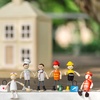 image:imagePlanToys Wooden 4 Piece Service Crew 6268  Sustainably Made from Rubberwood and NonToxic Paints and Dyes  poseable figures pretend play toys girls boys imaginative role storytelling social interaction gift preschool learningFirefighter Doll