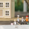 image:imagePlanToys Wooden 4 Piece Service Crew 6268  Sustainably Made from Rubberwood and NonToxic Paints and Dyes  poseable figures pretend play toys girls boys imaginative role storytelling social interaction gift preschool learningNurse Doll
