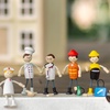 image:imagePlanToys Wooden 4 Piece Service Crew 6268  Sustainably Made from Rubberwood and NonToxic Paints and Dyes  poseable figures pretend play toys girls boys imaginative role storytelling social interaction gift preschool learningChef Doll