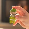 image:imagePlanToys Wooden 4 Piece Service Crew 6268  Sustainably Made from Rubberwood and NonToxic Paints and Dyes  poseable figures pretend play toys girls boys imaginative role storytelling social interaction gift preschool learningService Crew