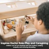 image:imagePlanToys Wooden 4 Piece Service Crew 6268  Sustainably Made from Rubberwood and NonToxic Paints and Dyes  poseable figures pretend play toys girls boys imaginative role storytelling social interaction gift preschool learningDoctor Doll