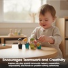 image:imagePlanToys Wooden 4 Piece Service Crew 6268  Sustainably Made from Rubberwood and NonToxic Paints and Dyes  poseable figures pretend play toys girls boys imaginative role storytelling social interaction gift preschool learningService Crew