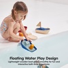 image:imagePlanToys Wooden Coast Guard Boat with Driver Waterproof Kids Bath Toy  wooden coast guard boat with driver waterproof bath water play montessori rescue imaginative play fine motor kids toddlerTugboat