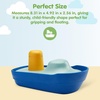 image:imagePlanToys Wooden Coast Guard Boat with Driver Waterproof Kids Bath Toy  wooden coast guard boat with driver waterproof bath water play montessori rescue imaginative play fine motor kids toddlerTugboat