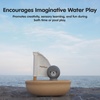 image:imagePlanToys Wooden Coast Guard Boat with Driver Waterproof Kids Bath Toy  wooden coast guard boat with driver waterproof bath water play montessori rescue imaginative play fine motor kids toddlerMulticoloured