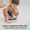 image:imagePlanToys Wooden Coast Guard Boat with Driver Waterproof Kids Bath Toy  wooden coast guard boat with driver waterproof bath water play montessori rescue imaginative play fine motor kids toddlerSailboat