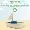 image:imagePlanToys Wooden Coast Guard Boat with Driver Waterproof Kids Bath Toy  wooden coast guard boat with driver waterproof bath water play montessori rescue imaginative play fine motor kids toddlerSailboat