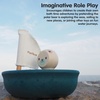 image:imagePlanToys Wooden Coast Guard Boat with Driver Waterproof Kids Bath Toy  wooden coast guard boat with driver waterproof bath water play montessori rescue imaginative play fine motor kids toddlerSailing Boatpolar Bear