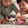 image:imagePlanToys Wooden Horse Figurine Montessori Kids Farm Animal Play Toy Gift  wooden horse figurine montessori farm animal toy imaginative play storytelling language development observation kids giftCow