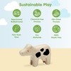 image:imagePlanToys Wooden Horse Figurine Montessori Kids Farm Animal Play Toy Gift  wooden horse figurine montessori farm animal toy imaginative play storytelling language development observation kids giftCow