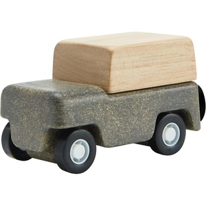 image:imagePlanToys Fire Truck Wooden Montessori Vehicle Kids Indoor Outdoor Play Toy  rolling wheels toy trucks toddler car girls boys imaginative early movement practical life fine motor gift set learningGrey Wagon