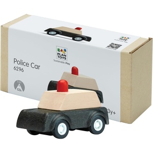 image:imagePlanToys Fire Truck Wooden Montessori Vehicle Kids Indoor Outdoor Play Toy  rolling wheels toy trucks toddler car girls boys imaginative early movement practical life fine motor gift set learningPolice Car
