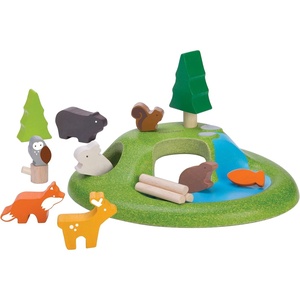 image:imagePlanToys Pretend Play Camping Set 6624  Sustainably Made from Rubberwood and NonToxic Paints and Dyes  wooden camping play set montessori imaginative role play social skill development openended adventure toys kids toyAnimal Set