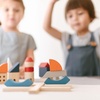 image:imagePlanToys Marina Blocks Wooden Montessori Building amp Creative Kids Play Set  shapes boats construction toys sorting amp stacking toys girls boys spatial STEM fine motor imaginative gift preschoolMarina Blocks