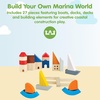 image:imagePlanToys Marina Blocks Wooden Montessori Building amp Creative Kids Play Set  shapes boats construction toys sorting amp stacking toys girls boys spatial STEM fine motor imaginative gift preschoolMarina Blocks