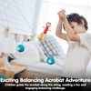 image:imagePlanToys Riding Acrobat Wooden Balance Toy Montessori Kids Movement Set  rolling wheels tilting action cause and effect toys girls boys fine motor handeye coordination gift toddlers for kidsRiding Acrobat