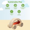 image:imagePlanToys Wautomobile Red Montessori Wooden Toy Car for Toddlers STEM Set  waterfilled sensory vehicle cause and effect toys girls boys educational fine motor coordination gift preschool setRed