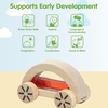 image:imagePlanToys Wautomobile Red Montessori Wooden Toy Car for Toddlers STEM Set  waterfilled sensory vehicle cause and effect toys girls boys educational fine motor coordination gift preschool setRed