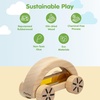 image:imagePlanToys Wautomobile Red Montessori Wooden Toy Car for Toddlers STEM Set  waterfilled sensory vehicle cause and effect toys girls boys educational fine motor coordination gift preschool setYellow