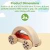 image:imagePlanToys Wautomobile Red Montessori Wooden Toy Car for Toddlers STEM Set  waterfilled sensory vehicle cause and effect toys girls boys educational fine motor coordination gift preschool setRed