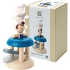 image:imagePlanToys Riding Acrobat Wooden Balance Toy Montessori Kids Movement Set  rolling wheels tilting action cause and effect toys girls boys fine motor handeye coordination gift toddlers for kidsJumping Gymnast