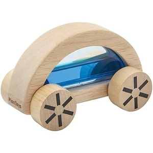 image:imagePlanToys Wautomobile Red Montessori Wooden Toy Car for Toddlers STEM Set  waterfilled sensory vehicle cause and effect toys girls boys educational fine motor coordination gift preschool setBlue