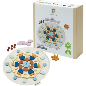 image:imagePlanToys Wooden Mandala Set Montessori Inspired Open Ended Kids Play  loose pieces sensory toys montessori toys girls boys creative spatial mindful fine motor gift preschool learning setMandala