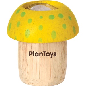 image:imagePlanToys Yellow Wooden Mushroom Kaleidoscope  Montessori Visual Exploration Toy for Sensory Play and Creative Thinking  Eco Friendly Wooden Toy for Imaginative and Outdoor PlayYellow