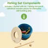 image:imagePlanToys Fishing Game Wooden Playset for Kids Ages 3 Montessori FamilyMulticolor
