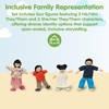 image:imagePlanToys Girl Wooden Dollhouse Figurine Poseable 112 Scale 4Inch Doll  daughter character doll house people accessories bendable arms kids pretend play storytelling learning gift ages 3Doll Family 7417
