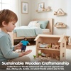 image:imagePlanToys Girl Wooden Dollhouse Figurine Poseable 112 Scale 4Inch Doll  daughter character doll house people accessories bendable arms kids pretend play storytelling learning gift ages 3Hispanic Dad